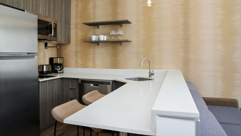 Residence Inn studio kitchen